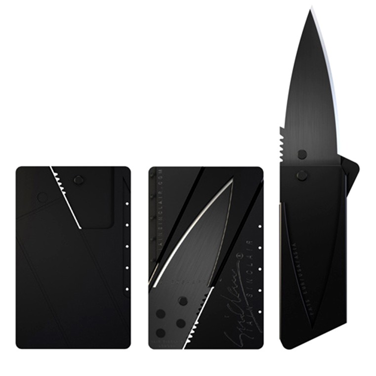 Pisau Lipat Mini Bentuk Kartu Multifungsi