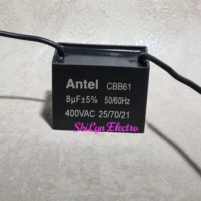 KAPASITOR KIPAS 8UF 400V ANTEL CAPASITOR