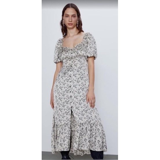 Zara Dress Satin Square Neck