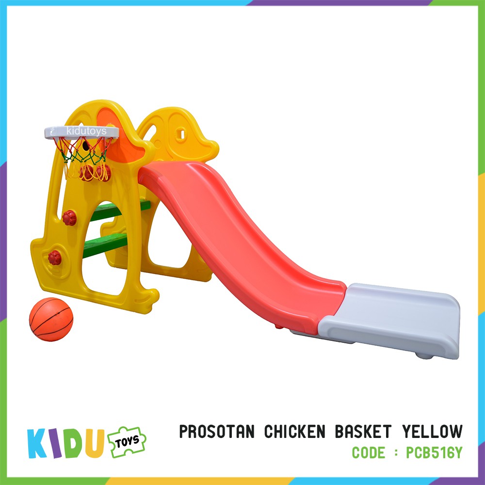 Prosotan Anak Ring Basketball / Seluncuran Anak / Chicken Basket Kidu Toys