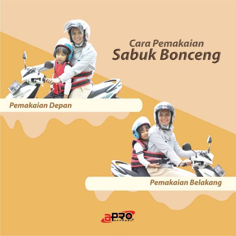 Sabuk Bonceng Motor Anak Apro Apparel