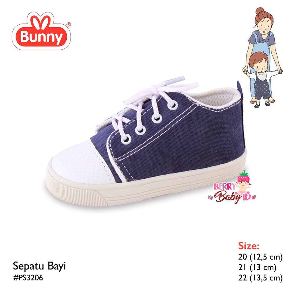 Lusty Bunny Sepatu Bayi Antislip Prewalker Baby Shoes LSH015 PS-3206 Berry Mart