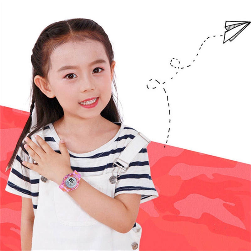 Jam Tangan Pria Olahraga Digital Tahan Air LED Digital Watch Children Boy Girl Waterproof Gift Watches