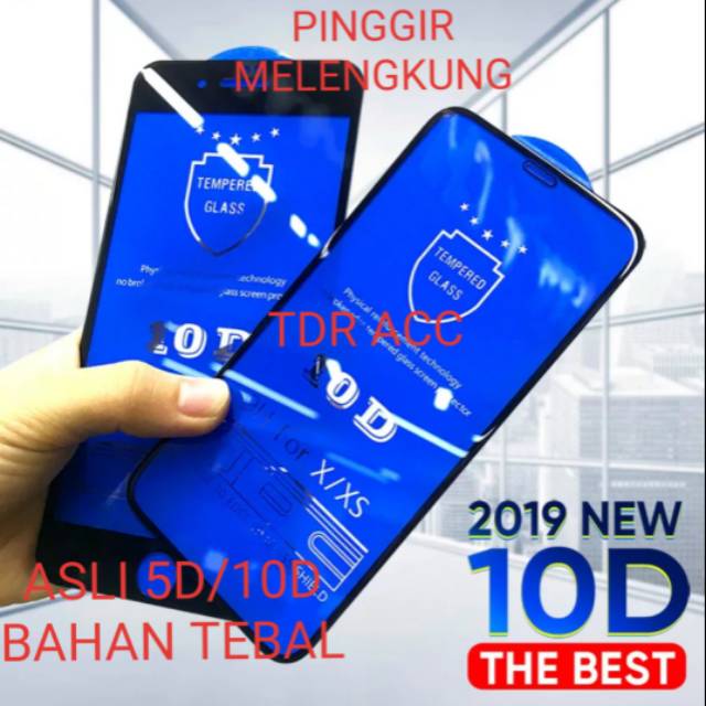 10D ASLI - TEMPERED GLASS FULL COVER IPHONE X XS