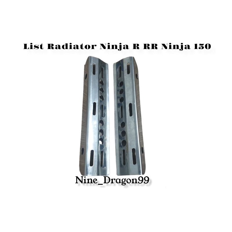 List Radiator Ninja 150 Ninja R Ninja RR Stainless Sepasang Kiri - Kanan