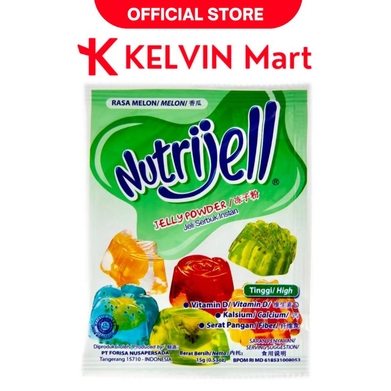 

Nutrijell Rasa Melon Jelly Powder pck 15g | KELVIN Mart