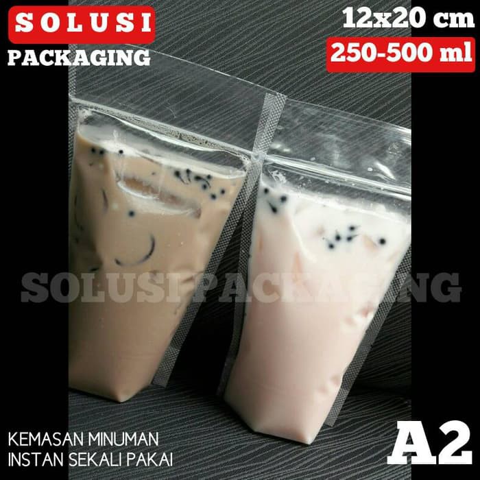 

KEMASAN KEMASAN MINUMAN MILKSHAKE A2/STAND POUCH/PLASTIK MINUMAN