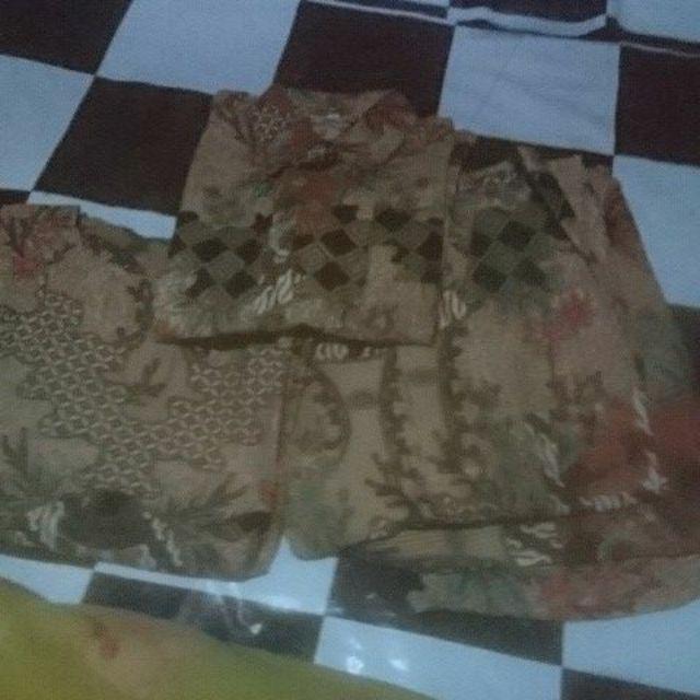 Batik Couple Keluarga Sania Ruffle Ori Ndoro Jowi Dnt Istimewa