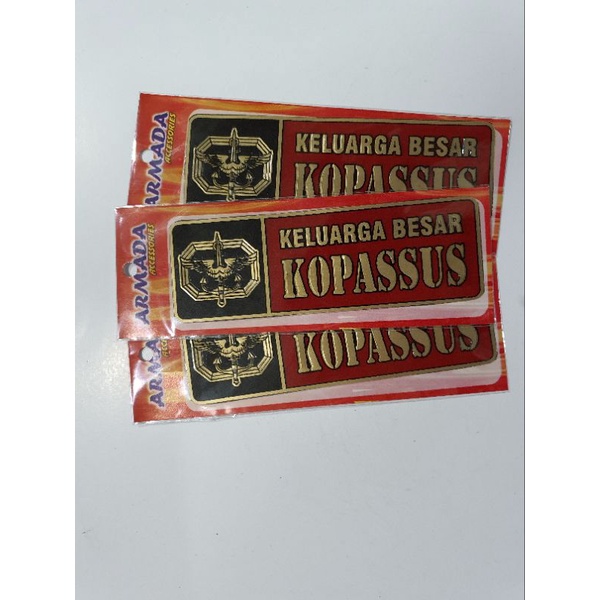 

Stiker PVC Panjang Keluarga Besar KOPASSUS Komando | Stiker PVC