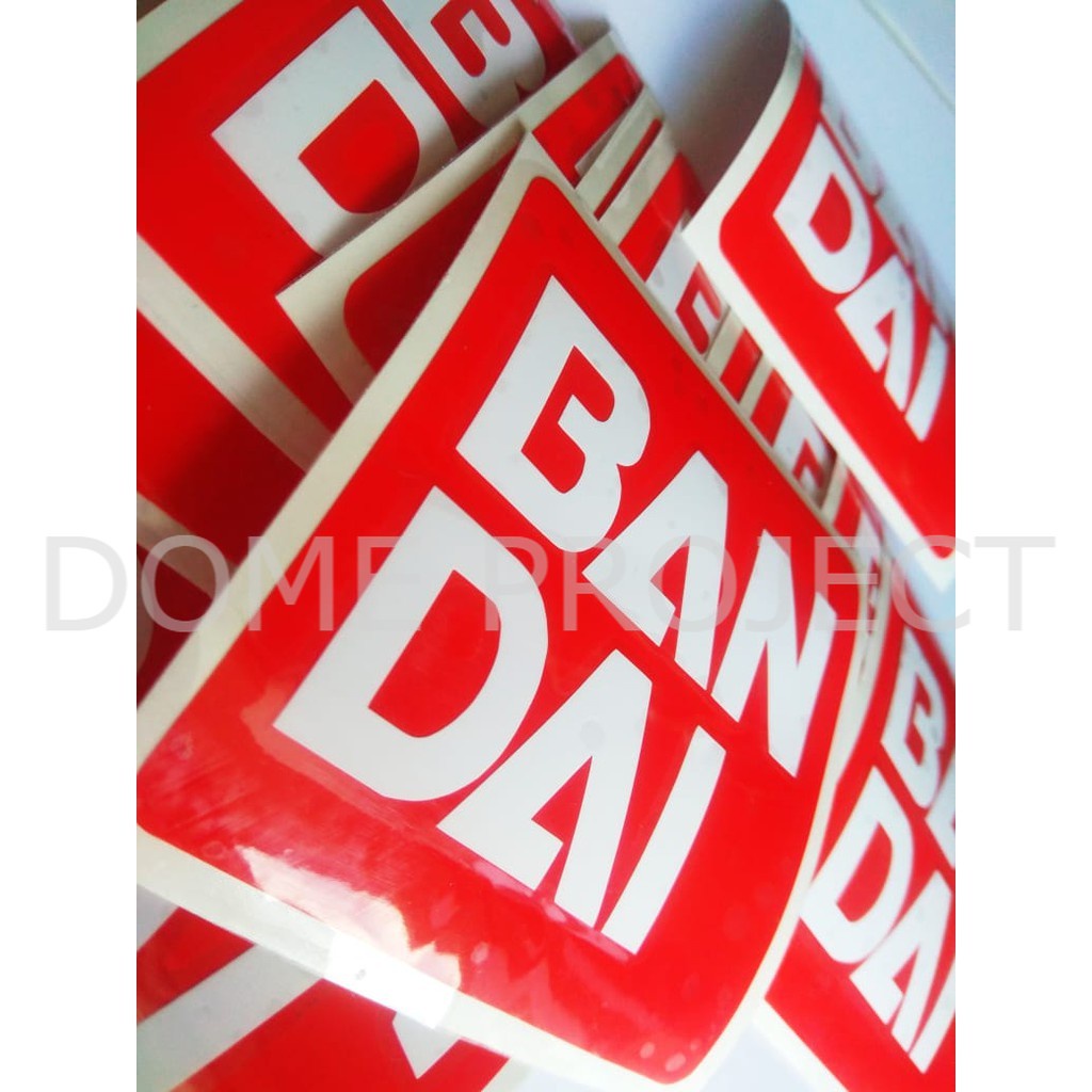 BANDAI STICKER CUTTING SATUAN STIKER MOBIL STIKER KACA MOBIL