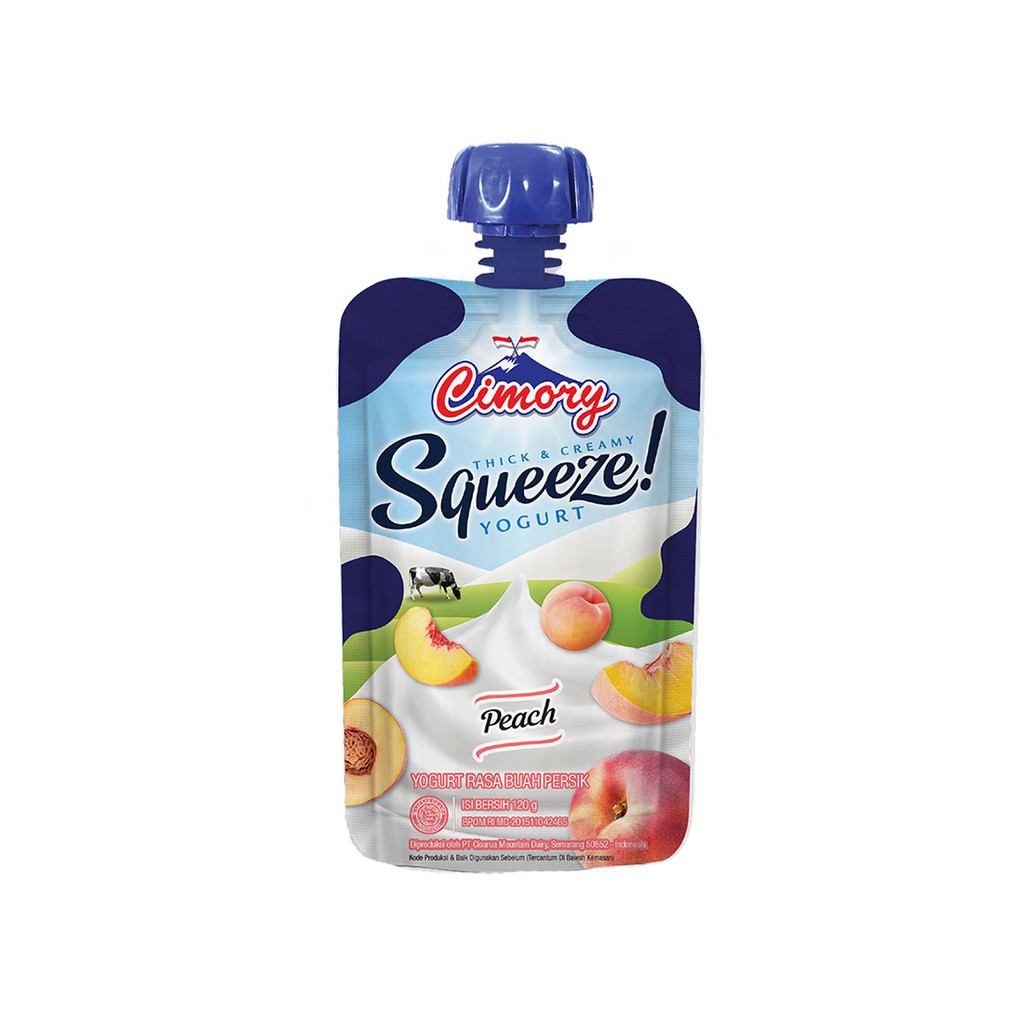 

Cimory Squeeze Yoghurt Peach 120gr