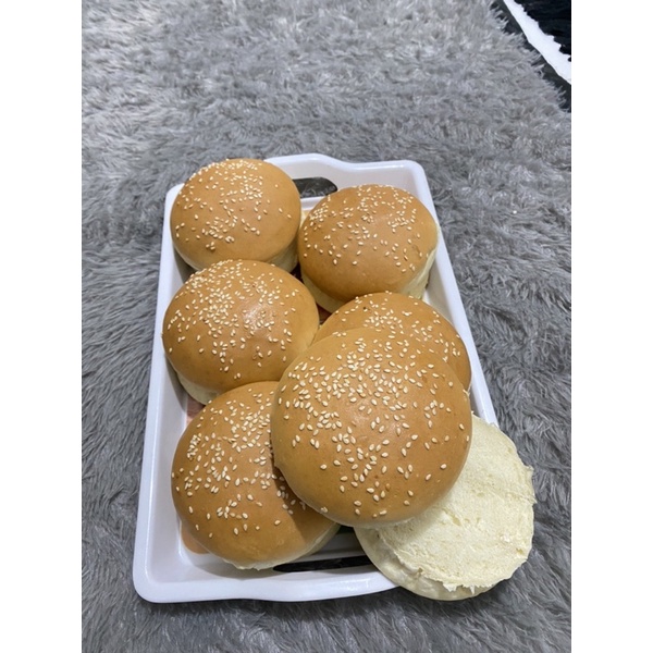 

Roti burger / roti burger bun besar