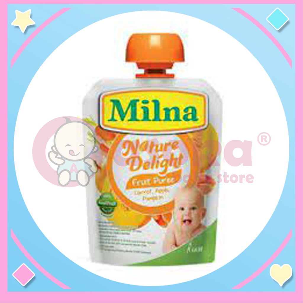 Milna Nature Delight Fruit Puree 80g Jus buah Bayi ASOKA