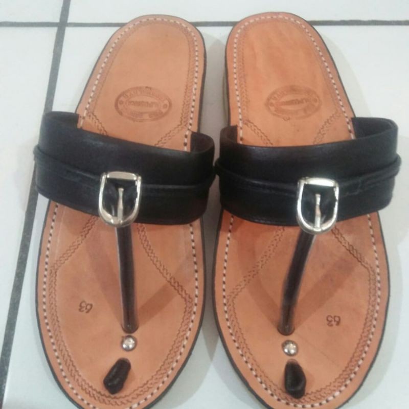 Sandal Kulit Tarumpah Pusaka Karet Berkualitas