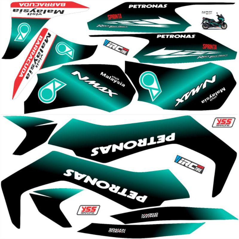 Decal full body nmax new 2020 decal full body nmax 2020 Petronas