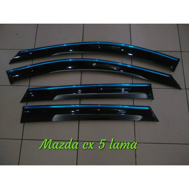 Talang air side visor Mazda cx5 2013-2017 hitam