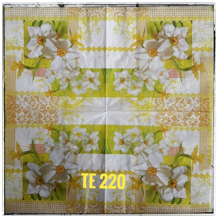 Tisu eropah ukuran 33x33 cm 1 pack = 20 pcs Tidak campur motif