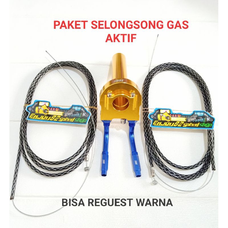 Paket Slongsong Selongsong Gas aktif Plus L gas Kabel Gas Serat Motor injeksi fi