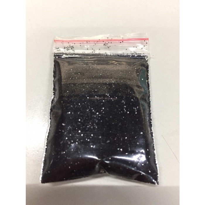 

Bubuk Glitter / Serbuk Gliter / Per 1000 gram / Per Kg / Murah - Hitam