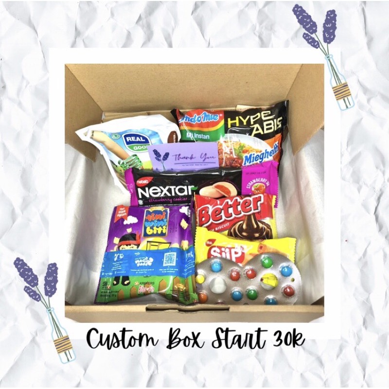 

SNACK BOX / HAMPERS / GIFTBOX [Anniversarry, Birthday, Graduation, Gift] FROM 30K