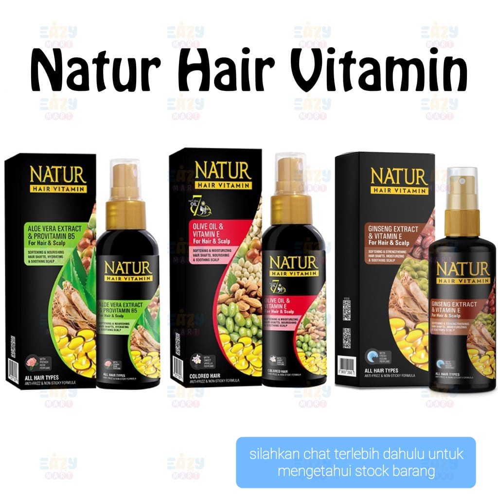 NATURE / NATUR HAIR VITAMIN RAMBUT OLIVE OIL / ALOE VERA / GINSENG