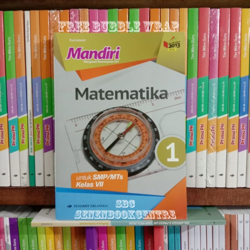 Buku Soal Mandiri Matematika Kelas 1/VII 7 SMP K13 Revisi Erlangga