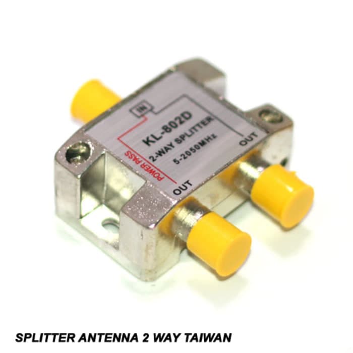 Splitter Antena 2 Way Taiwan / Spliter penguat TV 2 cabang Taiwan