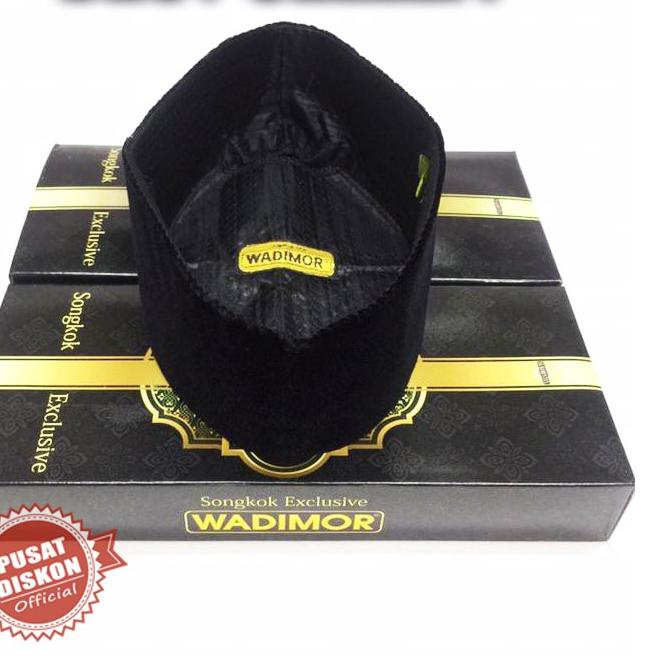 Peci Songkok Kopiah Wadimor Hitam Polos Wadimor Peci Hitam Peci Polos Songkok Hitam Songkok Polos