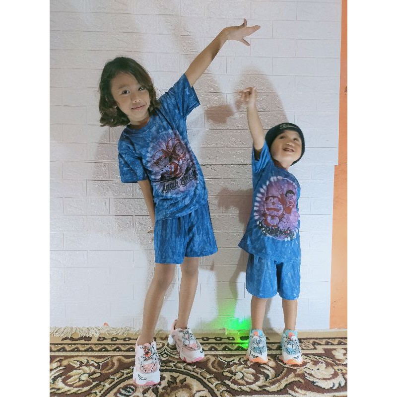 SETELAN ANAK(motif matahari/ BERGAMBAR) BATIK / SETELAN KAOS MURAH