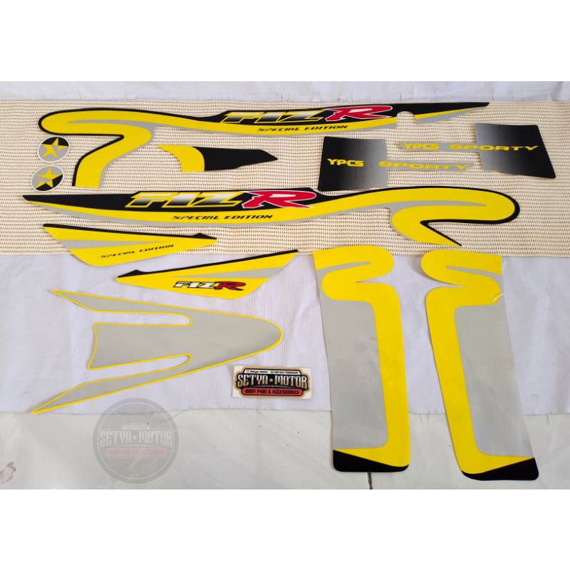 Striping Strip Yamaha Fis R Fiz R Caltex Kuning