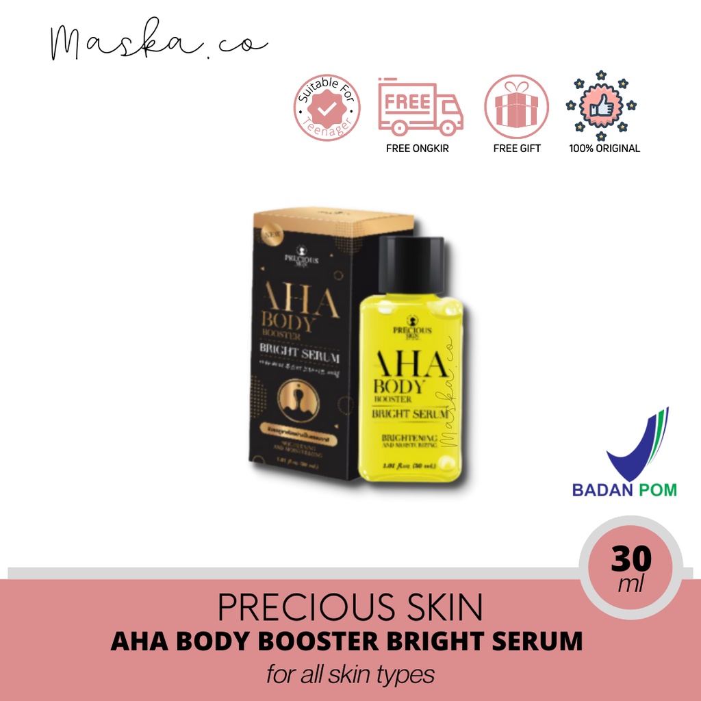 Precious Skin AHA Mimi Brightening &amp; Whitening Booster Body Serum / Serum Pemutih / Body Booster