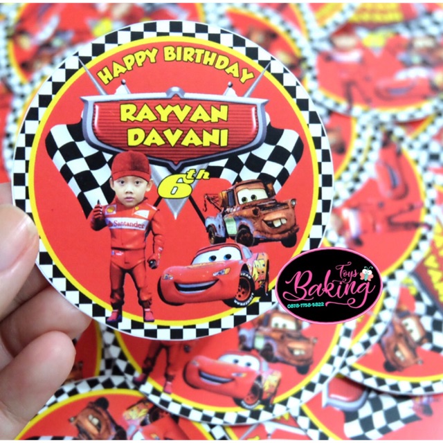 

Cars Sticker Pudding / Tumpeng / Hampers / Souvenir Birthday