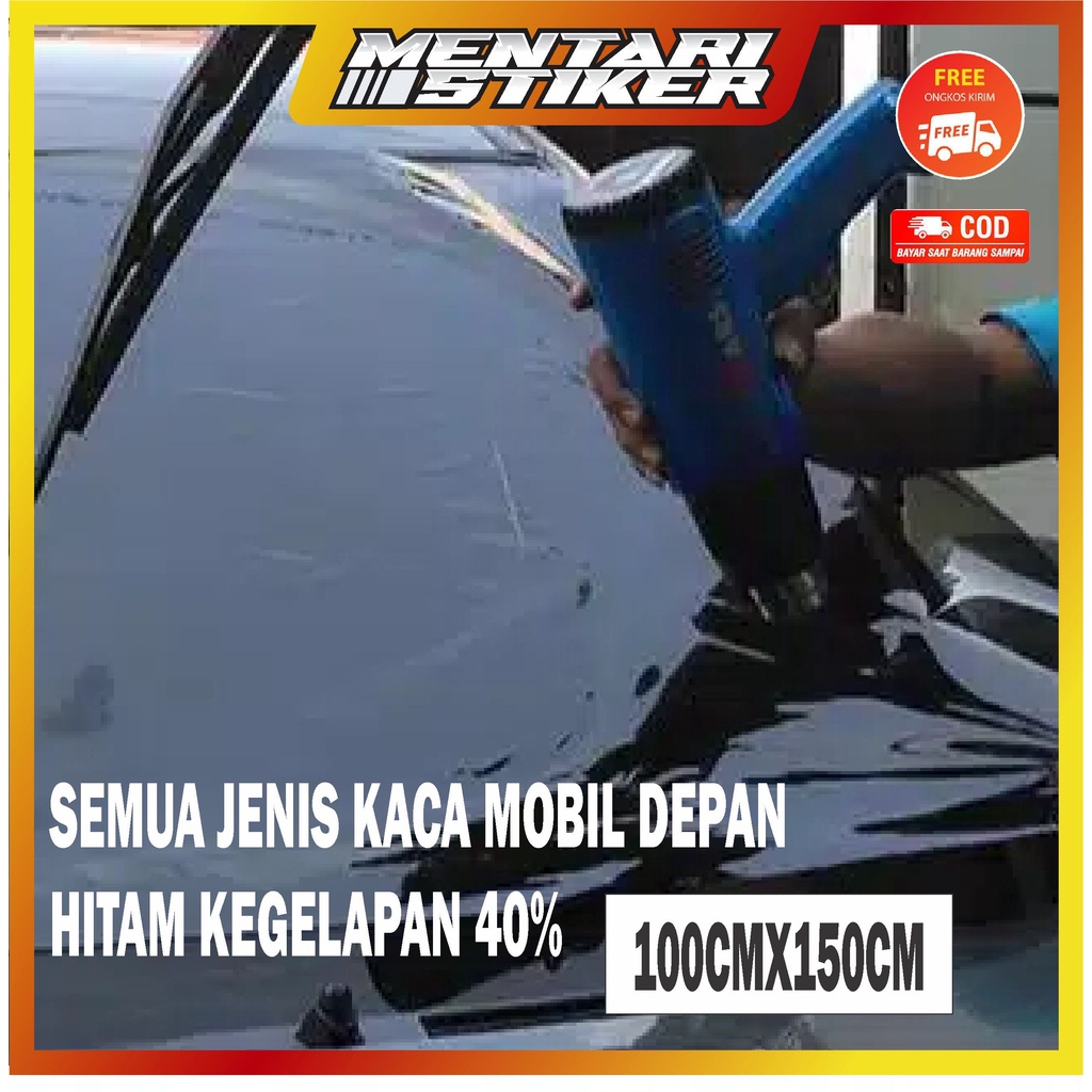 KACA FILM MOBIL HITAM DEPAN 40%/KACA FILM MOBIL RIBEN/KACA FILM DEPAN 100CMX150CM