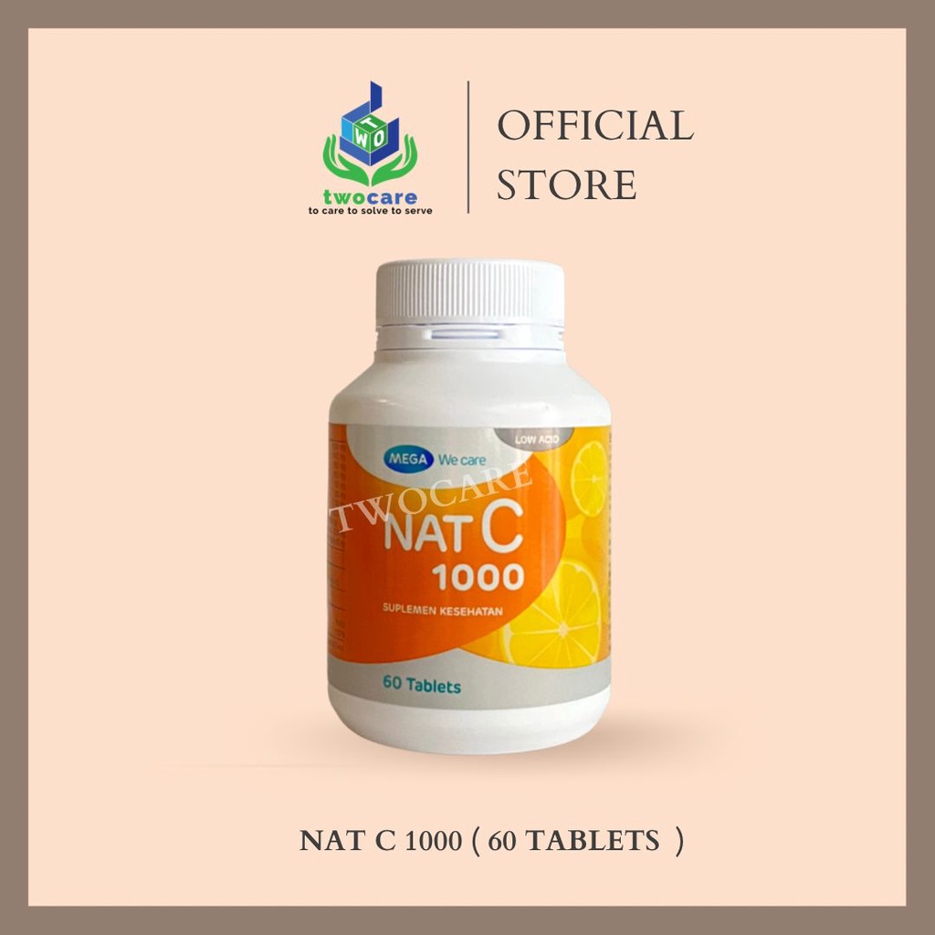 Mega We Care NAT C 1000 Mg 60 Tablet Vitamin C Daya Tahan Tubuh