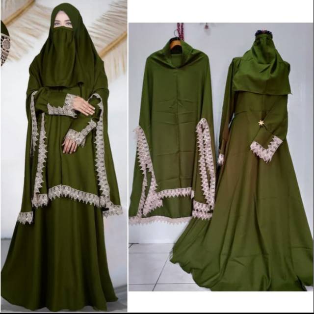 Pakaian muslim , gamis lebaran , gamis syari syahida