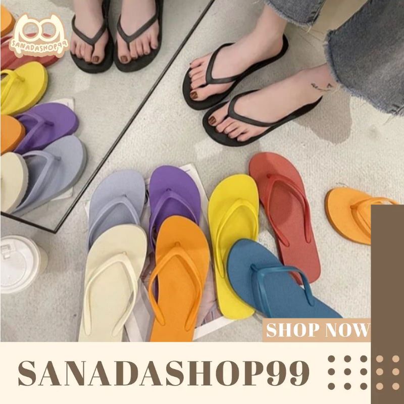 (SD7) Sandal Polos Casual Bahan Spons Murah Meriah Sandal Jepit