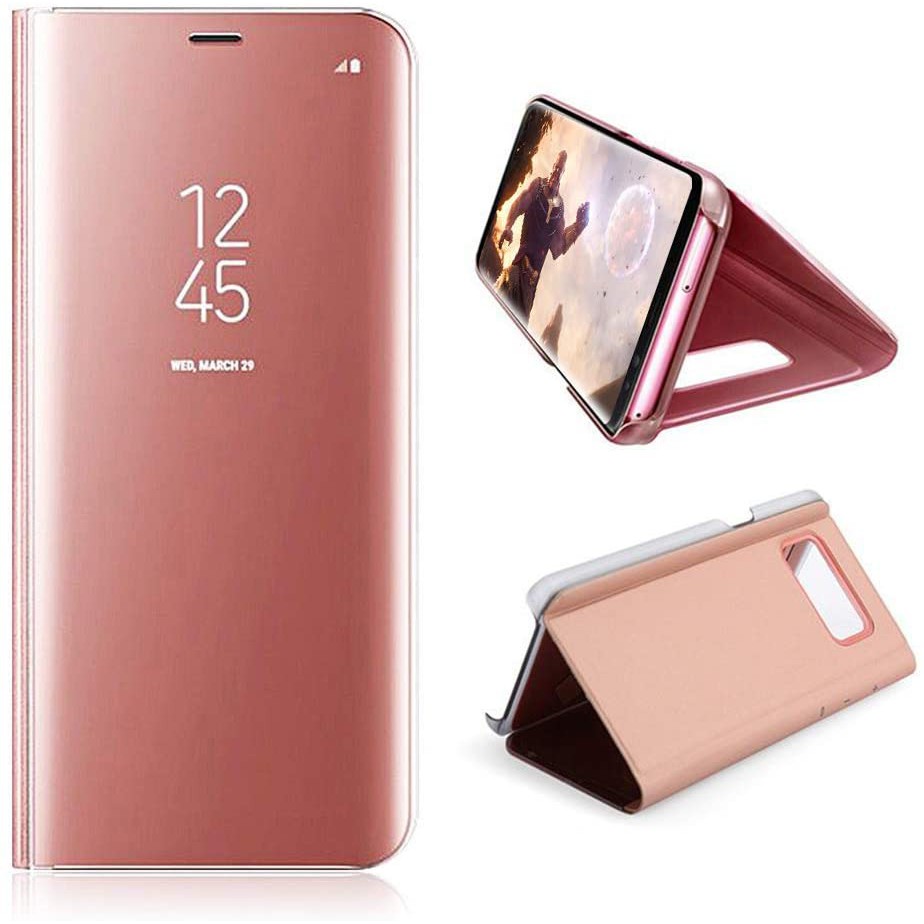 Murah import Casing Case Oppo A3S = A5 Flip Cover Candy Flip Cover Mirror Oppo A3S/A5 Standing Case