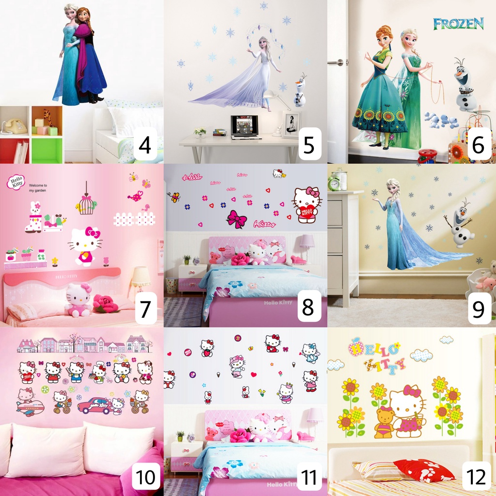 Reliza LIVE Wall Sticker Kartun Animation Superhero Stiker Dinding LDR55