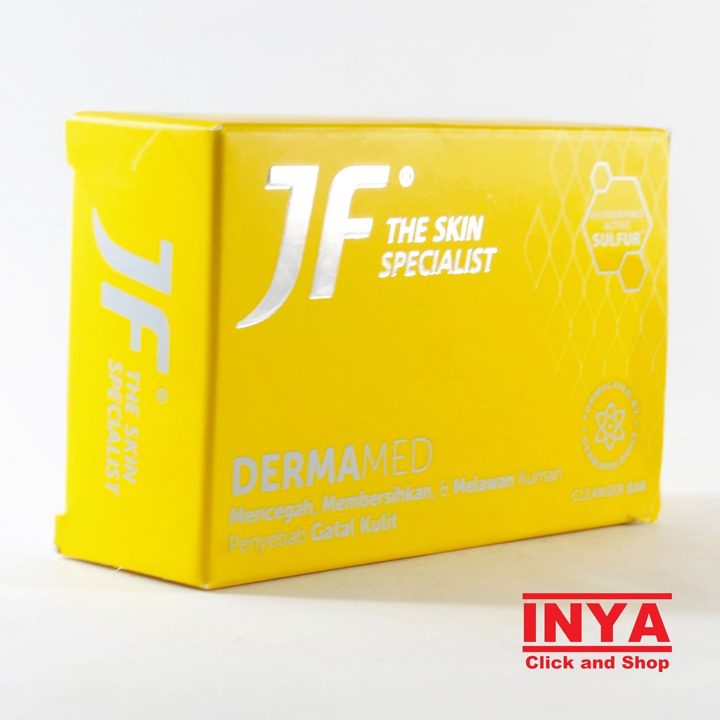 Sabun Batang JF SULFUR DERMAMED 90gr Facial Soap Bar Formulated by Dermatologist