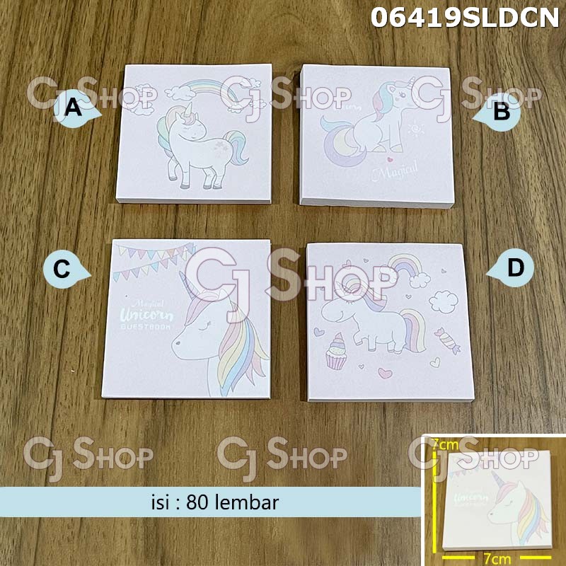 

Unicorn Sticky Note / Memo Stick 06419