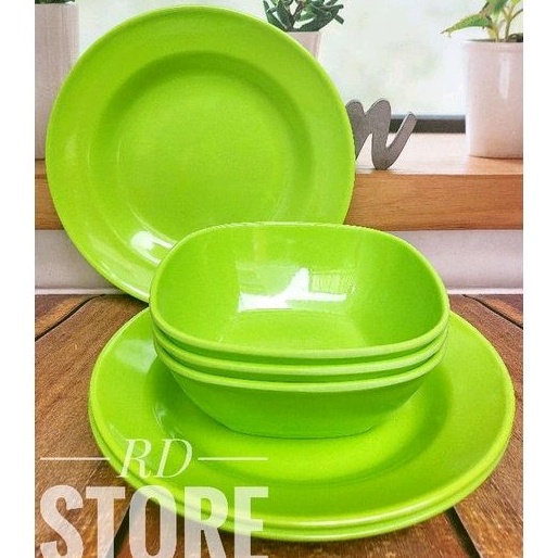 PROMO SET ALAMAT MAKAN / 3.PIRING &amp; 3.MANGKOK / MELAMINE WARE