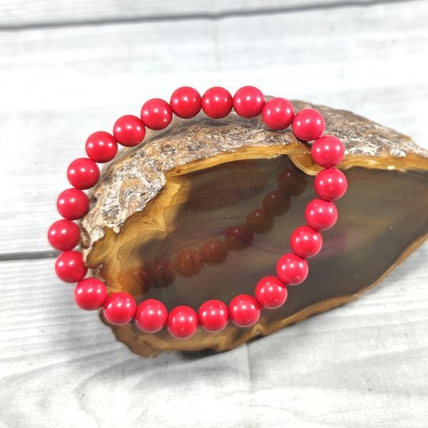 Gelang Batu Red Coral Merah Marjan Termurah