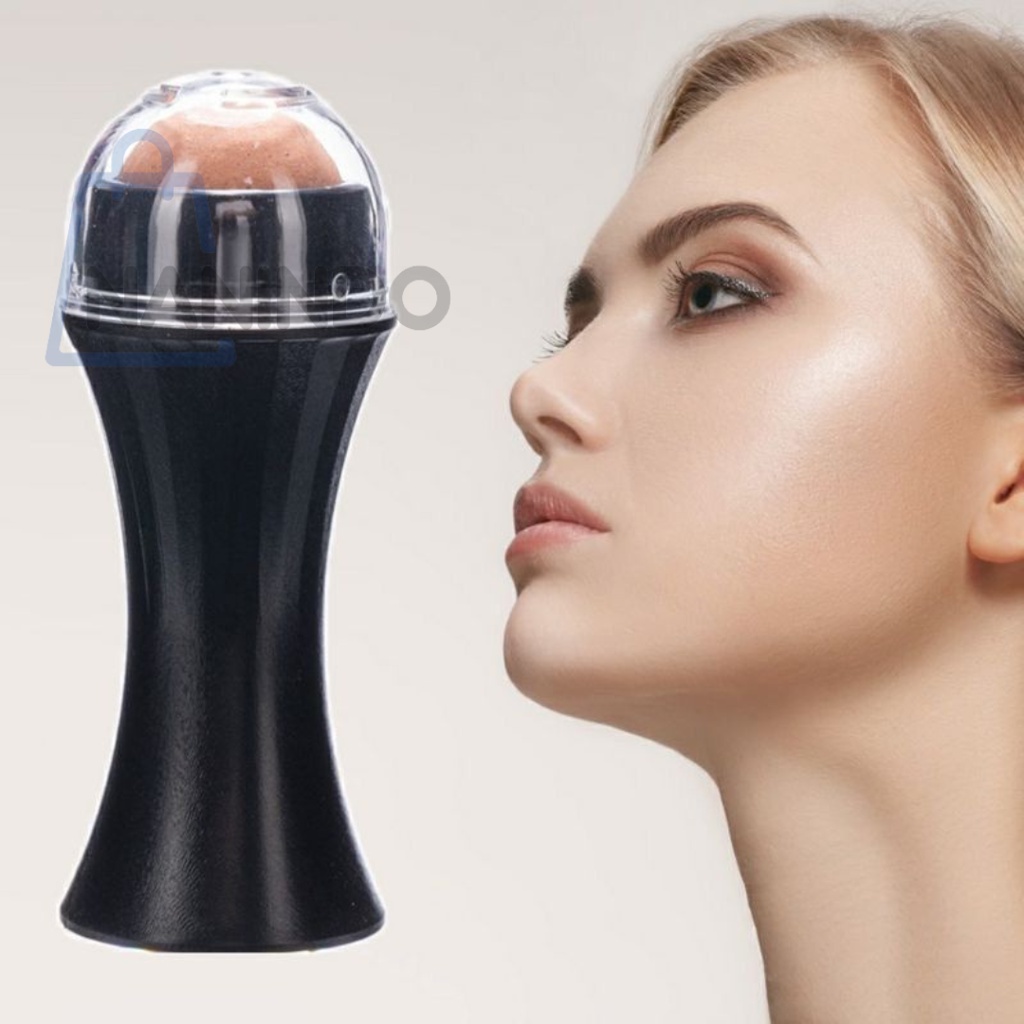 Oil Absorbing Roller Volcanic Face Roller Stick Penyerap Minyak Wajah Massage Portable Face Roll