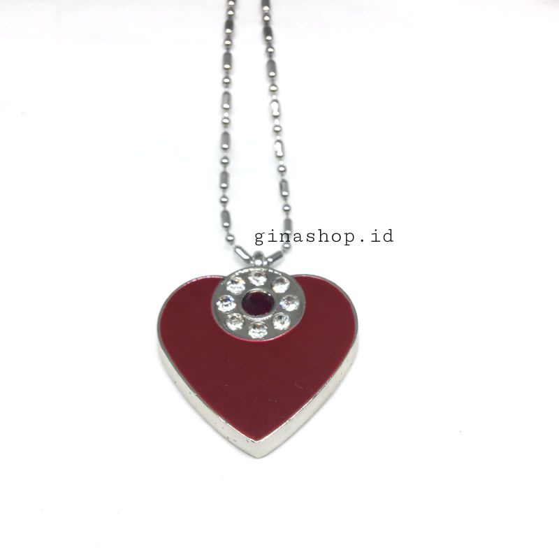 Kalung Quantum Kesehatan | Pendant Health Garansi Asli Model Terbaru bisa bayar di tempat liontin love full maroon