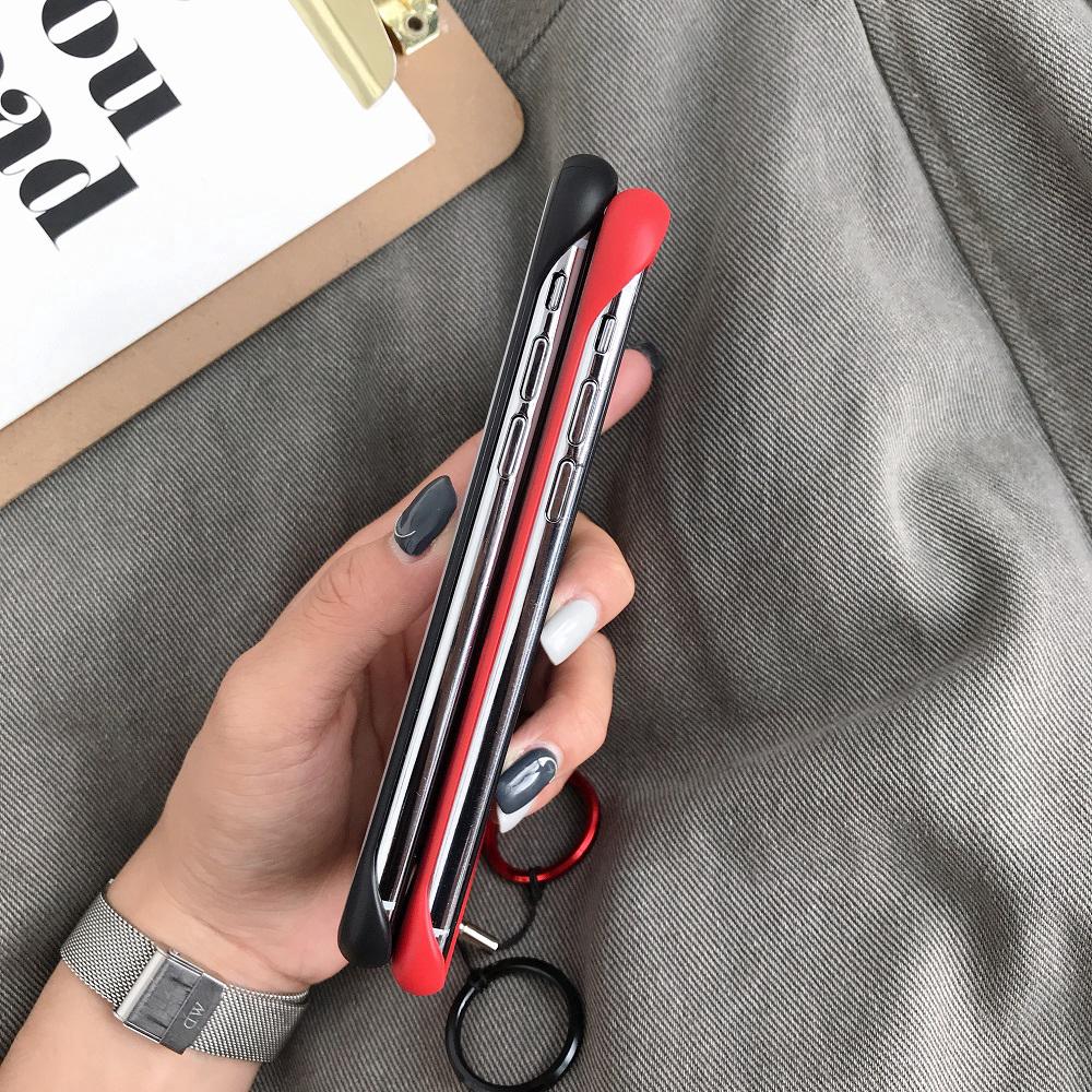 Luxury Rimless Solid Ring Casing Xiaomi Mi 9 SE 8 Pro