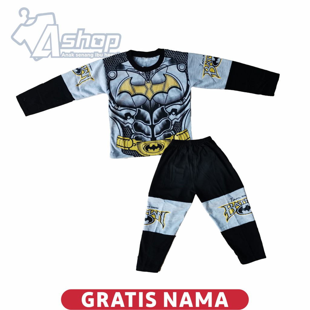 Baju Anak Setelan Batman Sayap Panjang