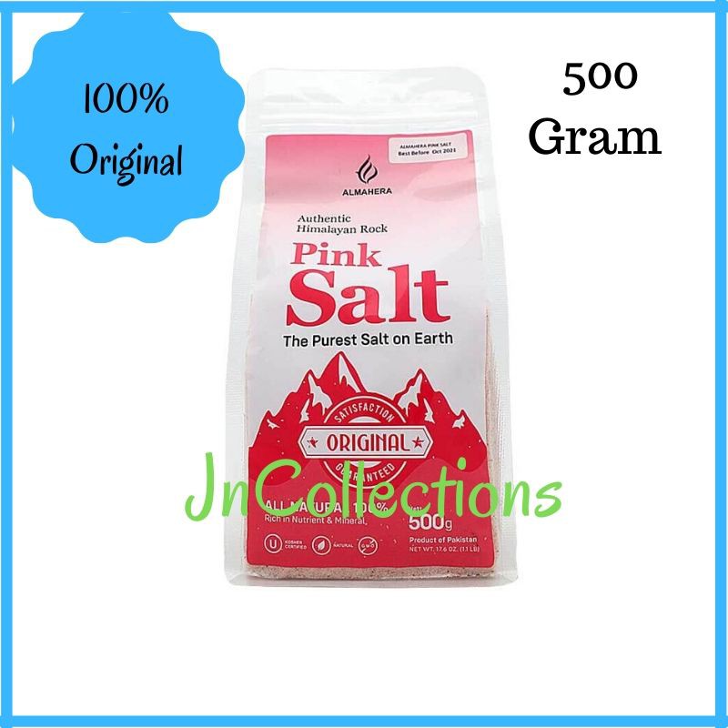 

Garam Himalaya Pink Salt ALMAHERA Isi 500gram Asli Herbal