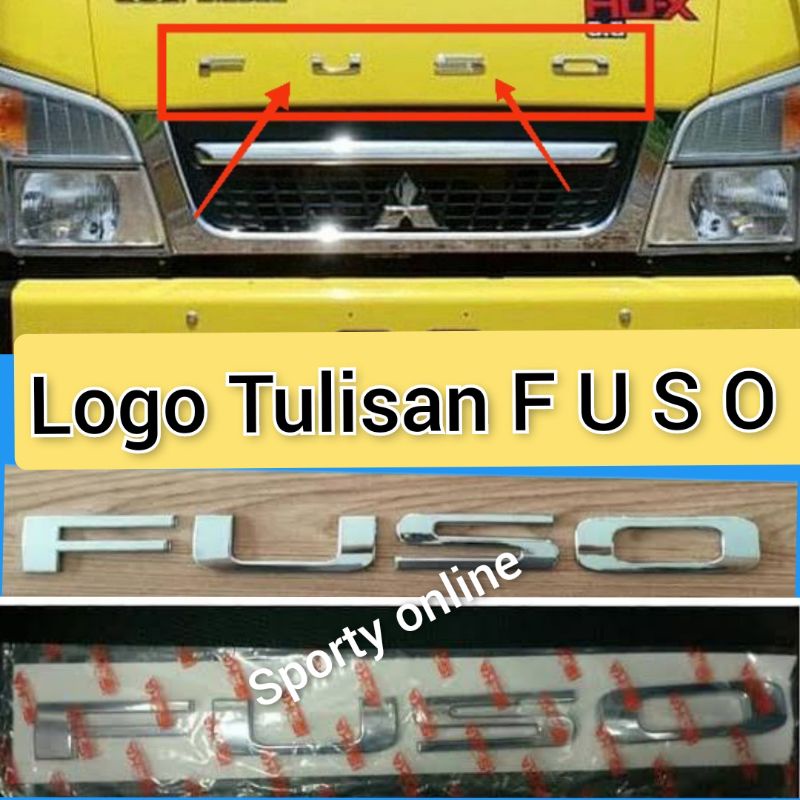 logo kap FUSO emblem FUSO tulisan Fuso