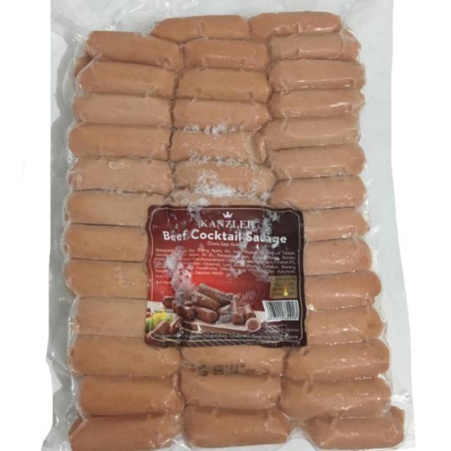 

Kanzler beef cocktail sausage / Sosis sapi kanzler 80/ 1kg