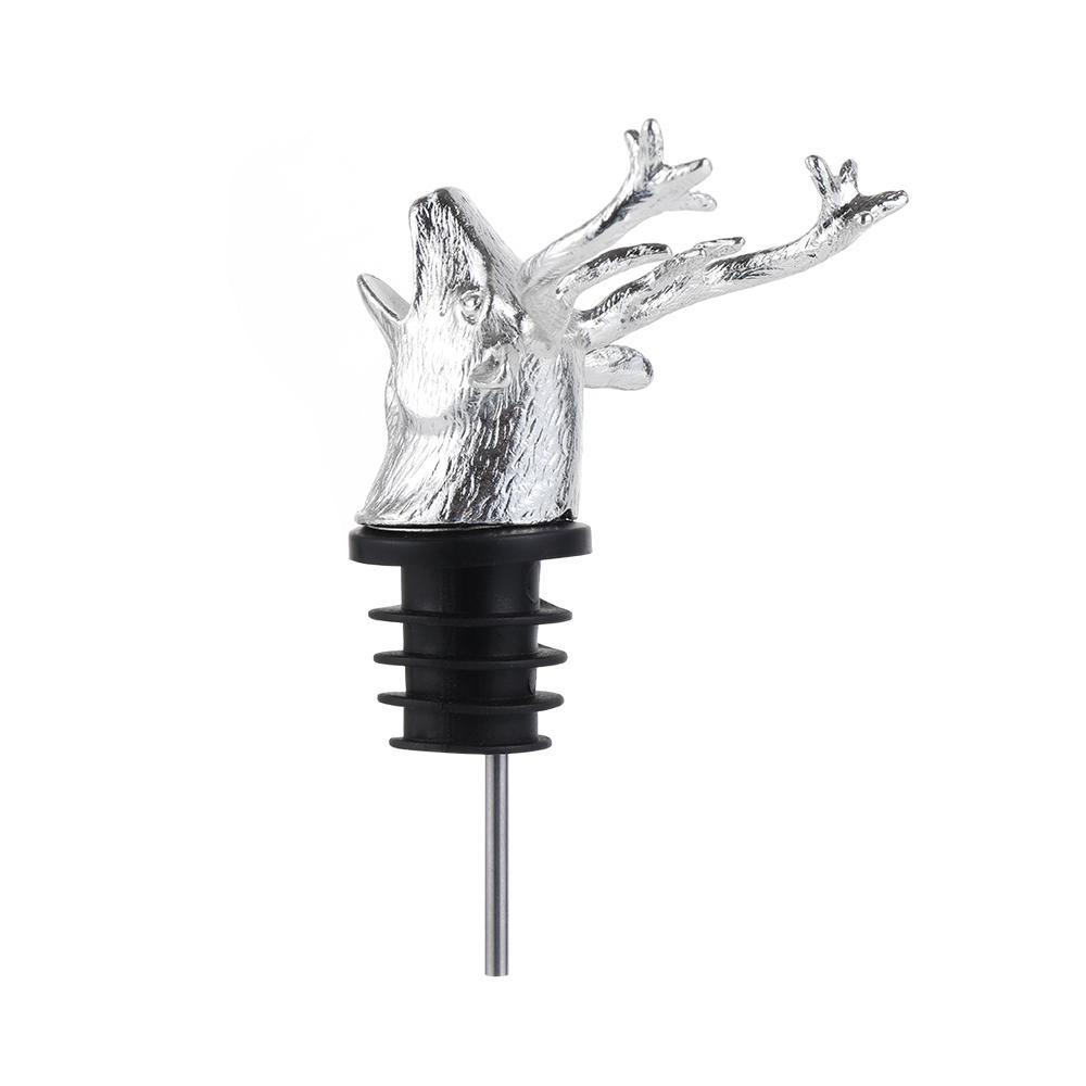 Wonder Wine Pourer Zinc Alloy Stag Unik Aksesoris Dapur Ornamen Natal Aerator Anggur